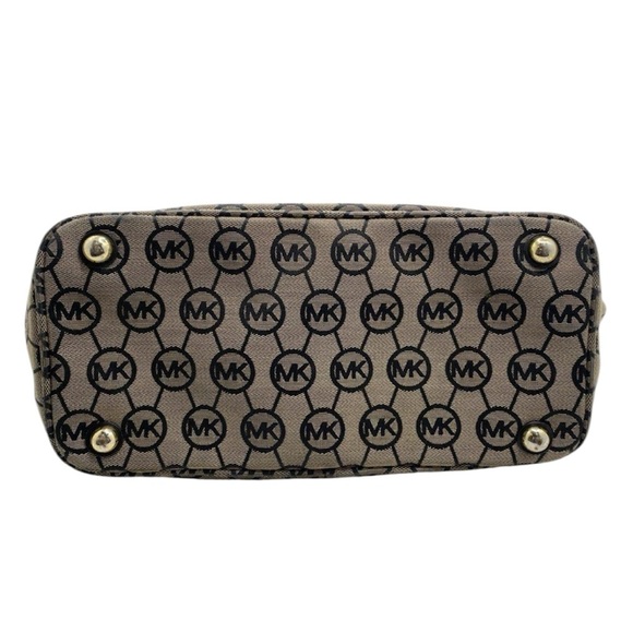 Michael Kors Black and Brown Logo Tote - Picture 4 of 6